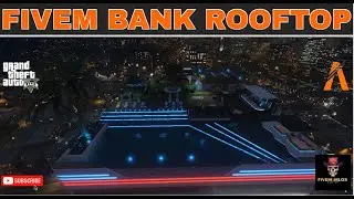 Fivem Bank Rooftop MLO Gang hideout mlo with add secret bunker  Fivem gang villa gta 5 mansion