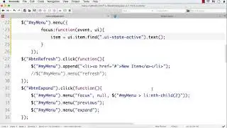 jQueryUI - Widget Menu 7 - Different Methods - Part 2