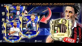 112 OVR MALDINI FREE! TOTY23 EVENT GUIDE AND PLAYER STATS! TEAM OF THE YEAR ! FIFA MOBILE 22
