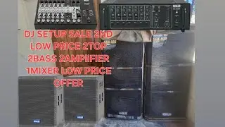  Second hand Dj setup sale offer 2top 2bass 2amplifier 1mixer low price #dj #ahuja setup sale 