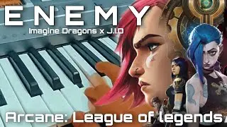 Enemy | Arcane: League of legends intro keyboard version | Imagine Dragons x J.I.D #shorts #enemy