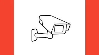 How to draw CAMERA / drawing camcorder step by step