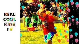 KIDS PLAY AT SCHOOL FIELD DAY RELAY RACES AND HILARIOUS PARTY GAMES - FAMILY YOUTUBE VIDEO