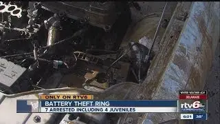 Several arrested for rash of stolen car batteries