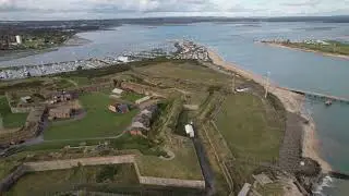TRYING TO REACH HORSE SAND FORT WITH THE AIR 2S BUT WIND TOO STRONG , HAD TO TURN BACK - 4K