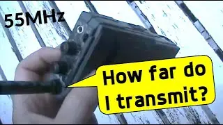 Тестирование дальности действия радиостанции FM 55 МГц