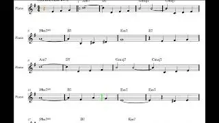 Autumn Leaves - Spartito Animato - Scuole Medie, Jazz, Easy Piano