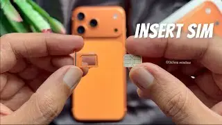 Как вставить SIM-карту в iPhone 17 Pro Max