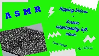 [ASMR] Crunchy Velcro Ripping ~ Sticky Crackles ~ One Hour | No Talking | Relax | Stress Relief