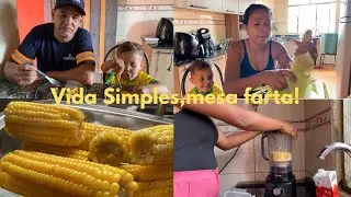 DIA DE FARTURA /FELIZ NO SIMPLES /FIZ BOLO DE MILHO PRO MARIDO FIZ SURPRESA 😊