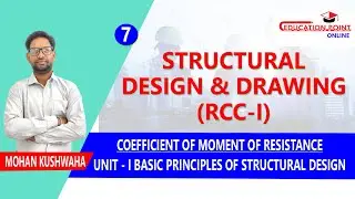 Coefficient of Moment of Resistance |Structural Design & Drawing (RCC-I) for Civil Engineering RGPV