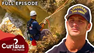 STRANDED ON A CLIFF - Risky Rescue Mission Of Two Sisters
