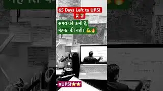 UPSI Exam &ndash; 65 Days Left ⏳  #trending #motivation #upsi #hardwork #trending #shorts #shortvideo