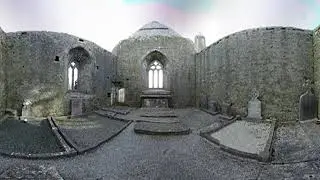 Kilmacduagh Monastery, Co Galway. The Round Tower and Cathedral. Part V