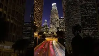 US Bank Tower at night
