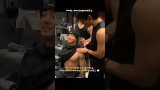 One Chokehold....🧎&zwj;♀️🛐🐰🔥Jungkook working out in gym trainer ma sunho #jungkook