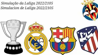 Simulación/Simulação da laliga 2022-2105