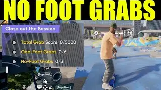 Skate 4 - how to one foot grab & no foot grab | close out the session goals guide