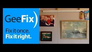 GeeFix - Hanging picture frames onto plasterboard walls