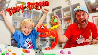 Father & Son PLAY MAGIC DRAGON GAME! (Don't Fall!)