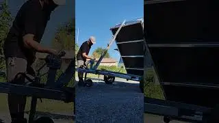 remorque basculante fait maison avec un treuil