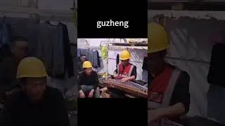 Melodies of the Construction Site A Laborer's Journey with the Guzheng  #laborer #guzheng #melodies