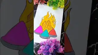 holika dahan drawing 😍 ll #art #holikadahan #trending #trend