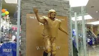 Football Statue dances at The Turningstone Casino.