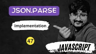 #47 (100 JS Interview Questions) JSON.parse('