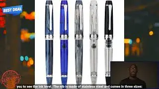 1005001589228054 PENBBS 456 Vacuum Filling Fountain Pen Resin Transparent EF F M Nib Fa