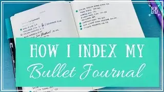 How I Index My Bullet Journal