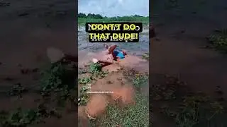 Мужик постоянно наступает на ската! Мгновенная карма