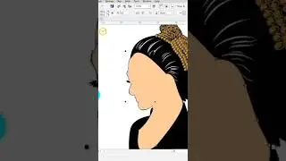 cara membuat vector wajah perempuan