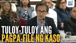 Tuloy ang pagsampa ng mga reklamo - DPWH Sec. Dizon | GMA Integrated News