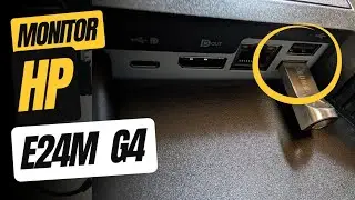 C&oacute;mo usar los puertos USB del Monitor HP E24m G4 FHD USB-C ?