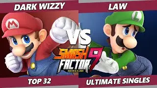Smash Factor 9 - Dark Wizzy (Mario) Vs. Law (Luigi) SSBU Ultimate Tournament