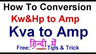 HP TO AMP & KVA TO AMP CONVERSION