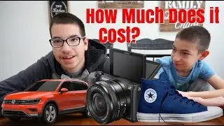 How Much Does it Cost Challenge Tag  (Family Vlog)