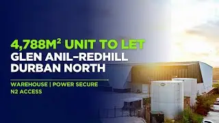 Logistics-Ready Warehouse in Glen Anil | 4,788m&sup2; | High Access, Power Secure, Now Letting