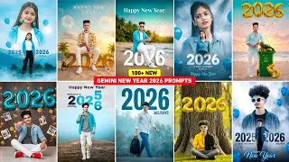 100+ Gemini new year 2026 photo editing prompts | Happy new year photo editing | Gemini photo edit