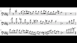 Stompin' the Blues - John Allred Trombone Solo Transcription