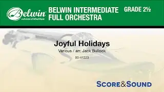 Joyful Holidays, arr. Jack Bullock - Score & Sound