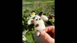 Коровка #art #filzen #валяние #shorts #motivation  #корова #Kuh