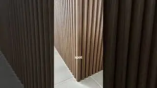 Steccawood Laminate Chip Repair | Fluted Feature Panel Restored Seamlessly