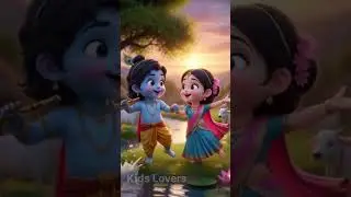 &ldquo;Magical 3D Baby Krishna & Radha Dance! 🕉️✨ | Cute Kids Devotional Short&rdquo; #littlekrishna #radha