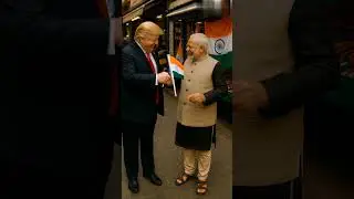 Trump&rsquo;s Scissor Attack on Modi&rsquo;s Flag 😂🪓🇮🇳🤣🤣#usa#funny#india#modi#trump#fyp