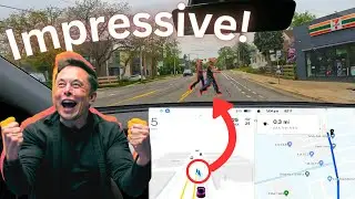 FSD Beta 11.4.1 Impressive Moves Downtown