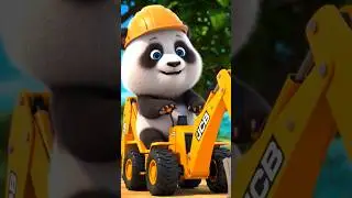 baby panda driving a jcb #jcb #panda #tractor #cutepanda #cute #fun #trending #foryou