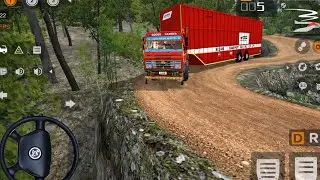 Tata 4018 Truck Maruti Transport Heavy Driving in Offroad Bus Simulator Indonesia 