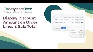 Display Discount Amount on Sale Order Lines & Total | Sale Discount Module